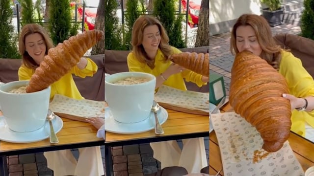 Así son los croissant gigantes virales de TikTok