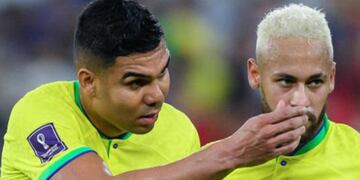 Casemiro, Neymar y una polémica imagen