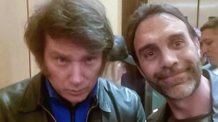 El presidente electo Javier Milei junto al senador electo por Jujuy Ezequiel Atauche.