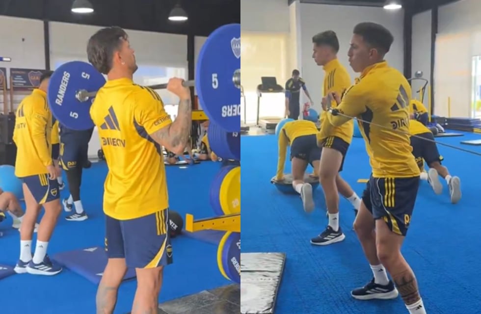 El polémico video de los jugadores de Boca en el gimnasio que generó bronca en los hinchas
