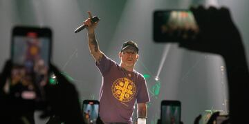 El cantante y la banda visitaron San Miguel de Tucumán el último sábado.