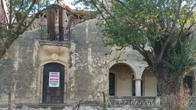 Derrumbe en la Casa San Sebastián: fuerte denuncia por abandono del Estado nacional