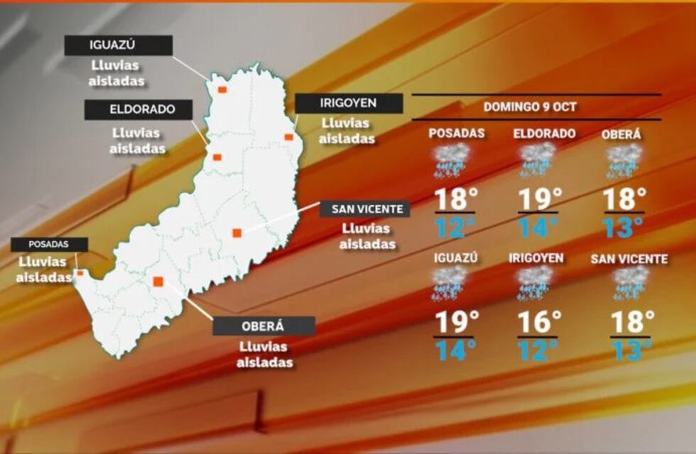 Un frente frío y húmedo llegó para quedarse en Misiones