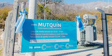 Jalil visitó obras en Mutquin.