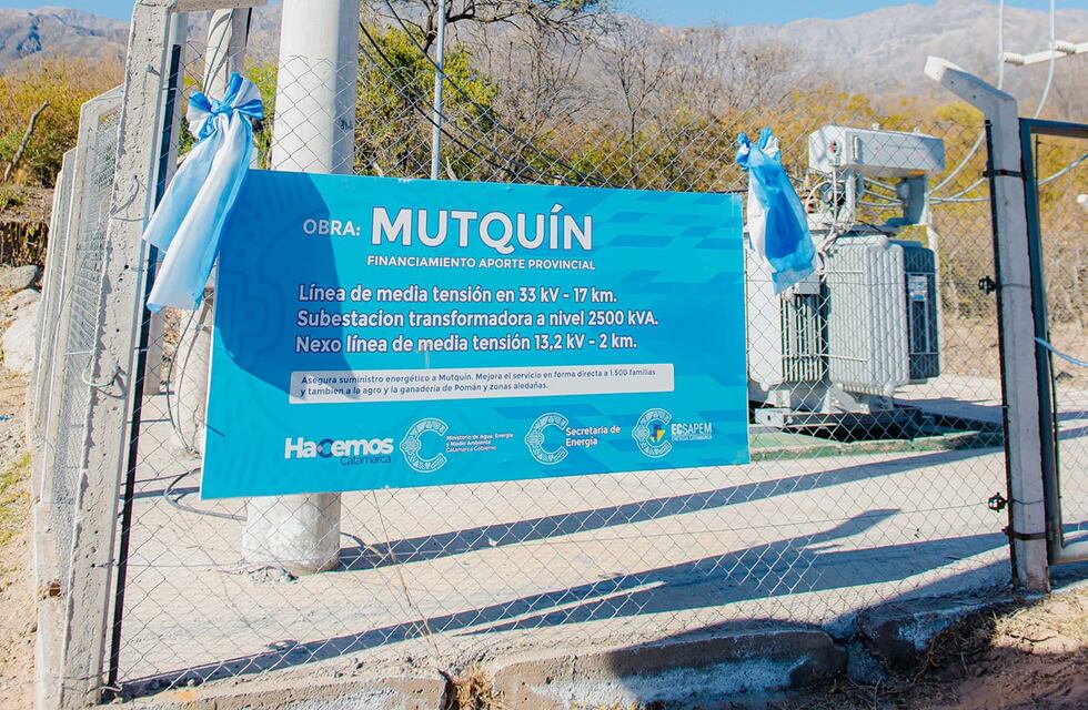 Visita a obras en Mutquín y Pomán