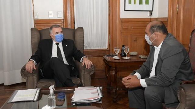 Roberto Moreno, intendente de Trancas fue recibido por el gobernador Osvaldo Jaldo