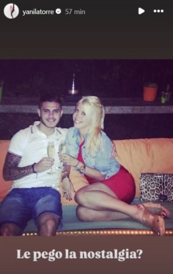 La foto que le envió Mauro Icardi a Wanda Nara.