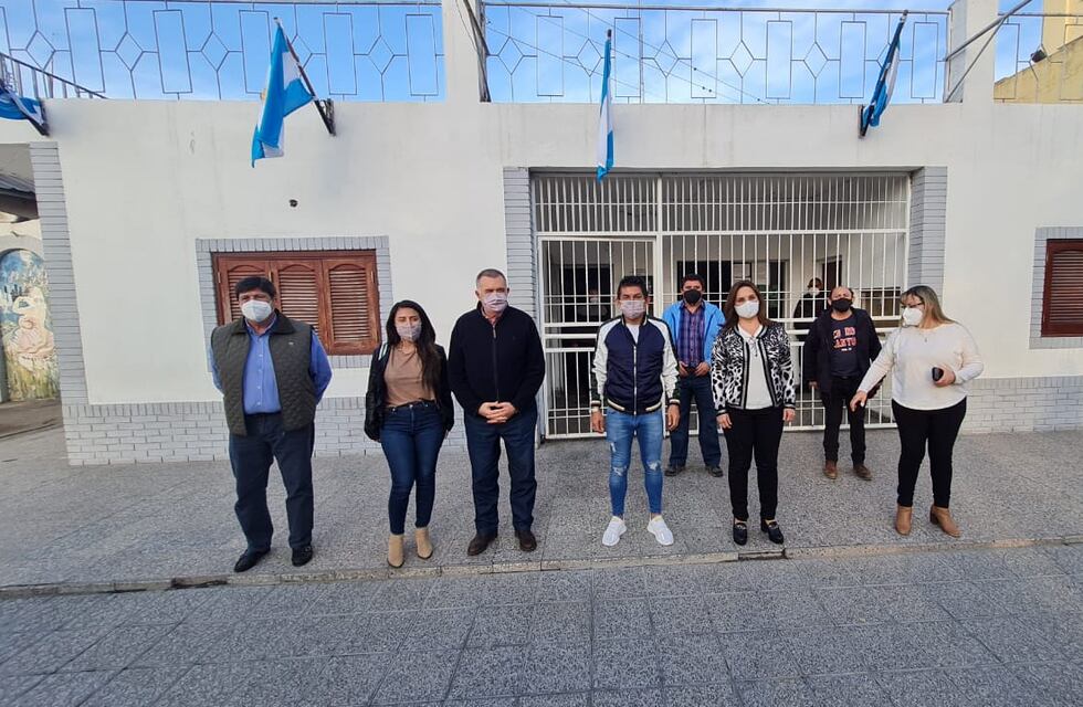 Jaldo y el “Pulga” Rodríguez recorrieron el Club Ateneo Parroquial