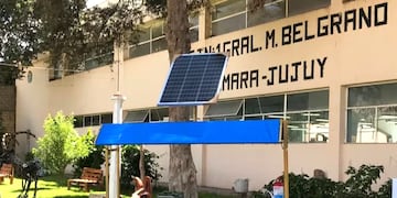 La primera unidad del proyecto "Carros gastronómicos solares" diseñada y construida en la Escuela Técnica de Maimará.