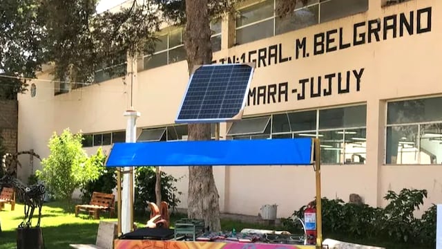 La primera unidad del proyecto "Carros gastronómicos solares" diseñada y construida en la Escuela Técnica de Maimará.
