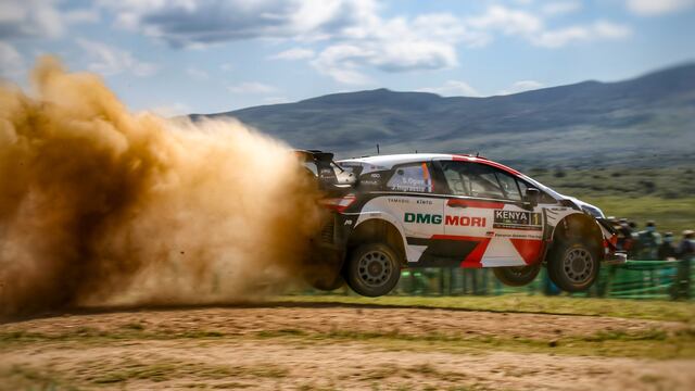 Ogier se impuso en Kenia con el Yaris WRC.