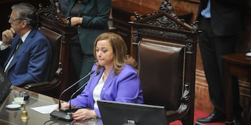 Cecilia Moreau fue otra de las voceras. Foto Federico Lopez Claro