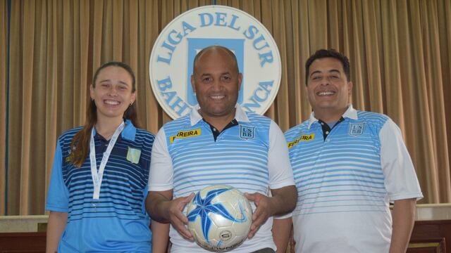 Álvaro Jara Pinto (DT), Mauro Rojas (AC) y Abril Loncaric (PF) integran el flamante cuerpo tecnico de la Selección de Fútbol Femenino de la Liga del Sur.