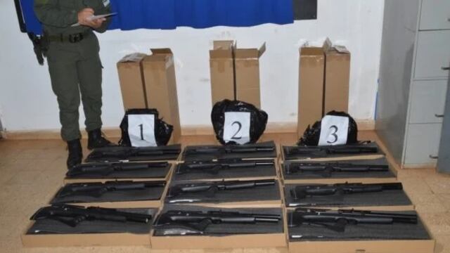 Partió desde Puerto Iguazú un cargamento de aires comprimidos que fueron incautados por Gendarmería Nacional.