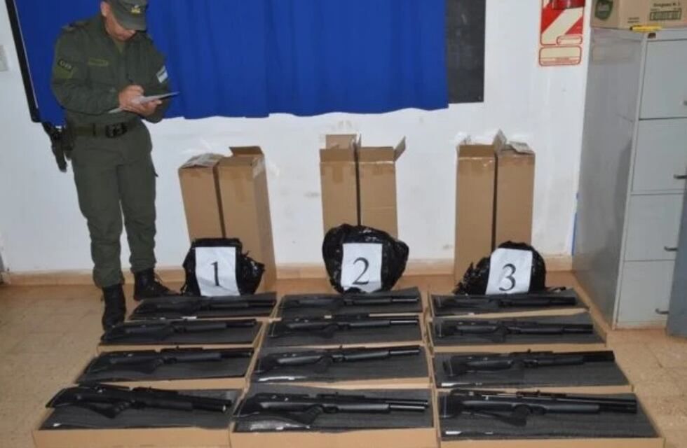 Partió desde Puerto Iguazú un cargamento de aires comprimidos que fueron incautados por Gendarmería Nacional