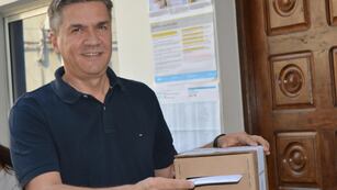 Leandro Zdero, el flamante gobernador electo de Chaco, votó en las elecciones generales.