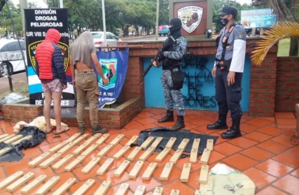 San Vicente: incautaron media tonelada de marihuana