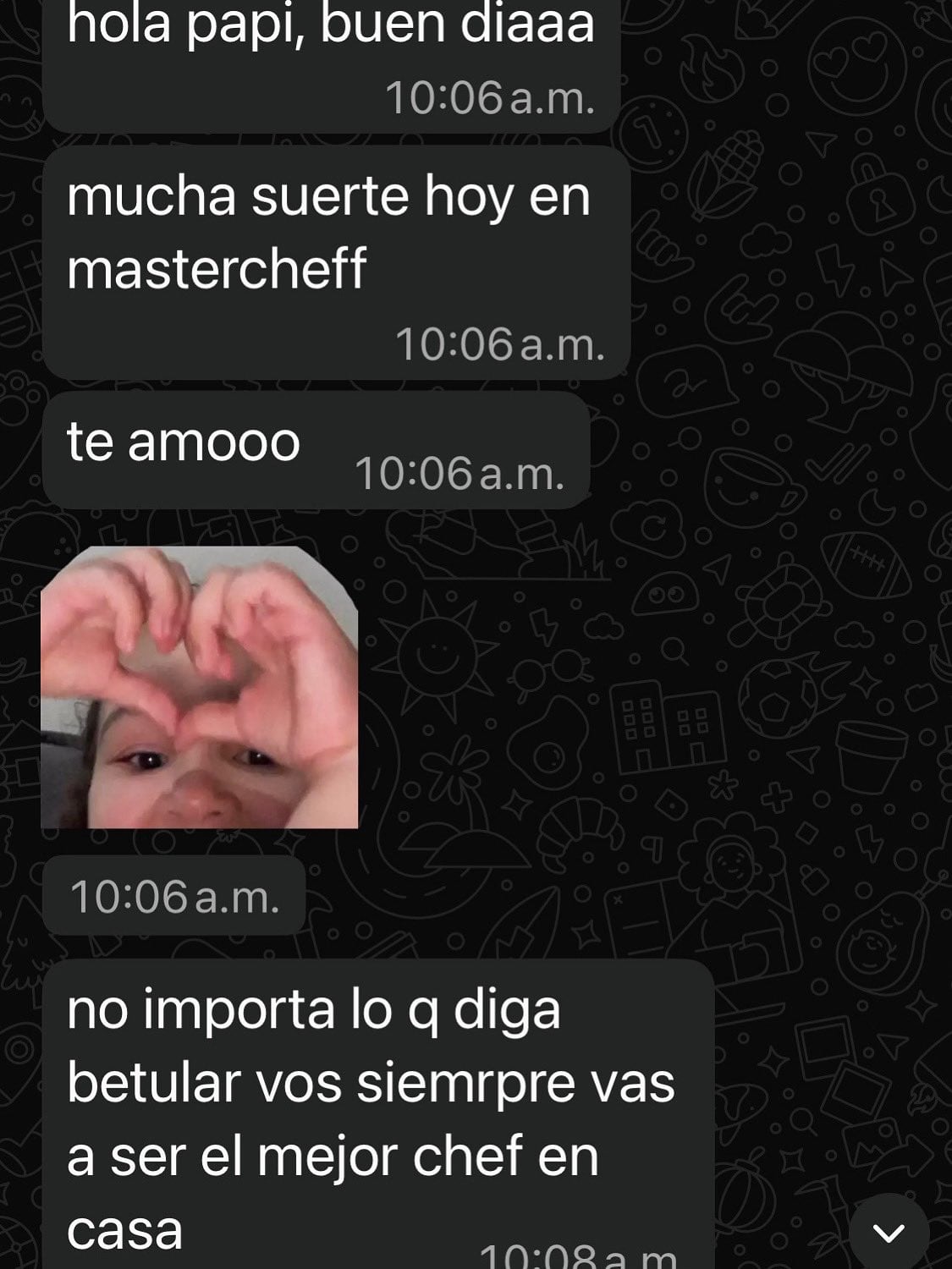 El mensaje que la hija de Pablito Lescano le mandó previo a su debut.