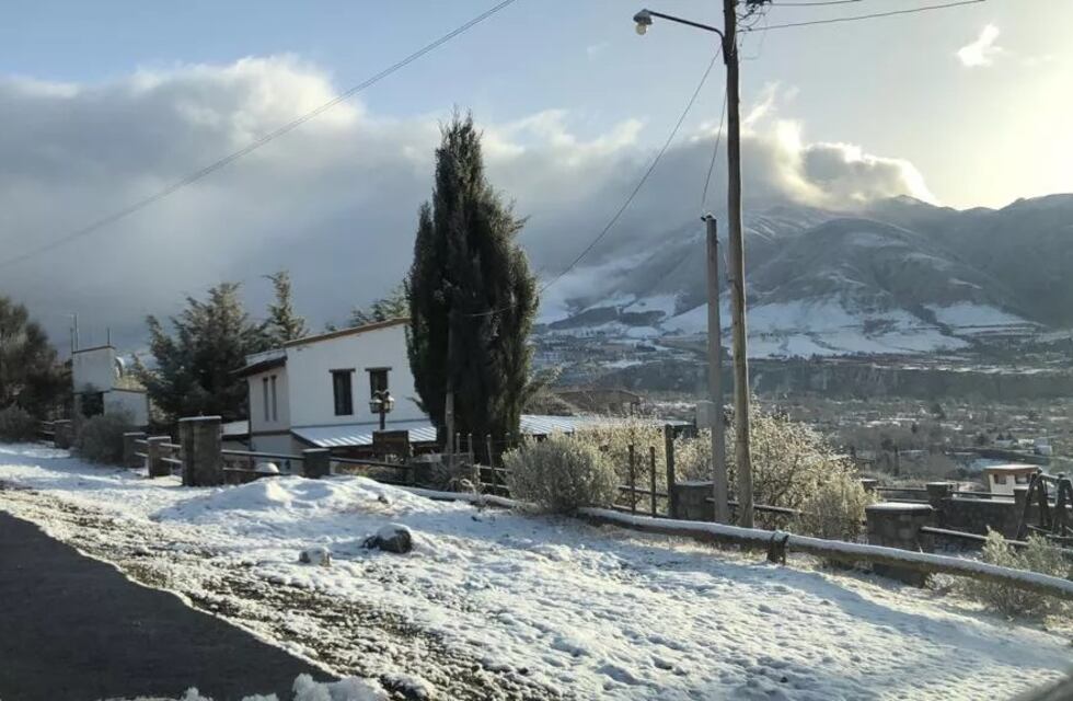 Nevó en Tafí del Valle