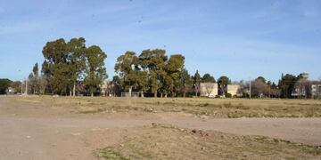 Descampado donde se concretó la violación en manada. Uno de los autores se fugó.