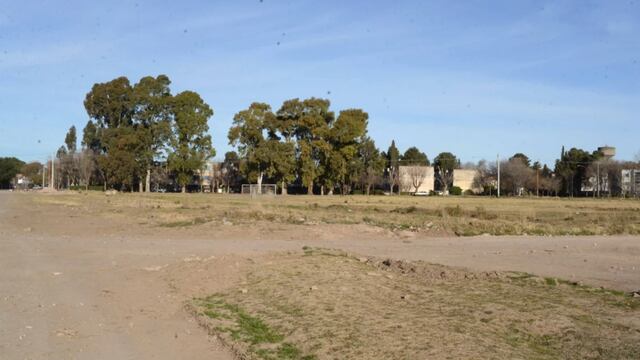 Descampado donde se concretó la violación en manada. Uno de los autores se fugó.