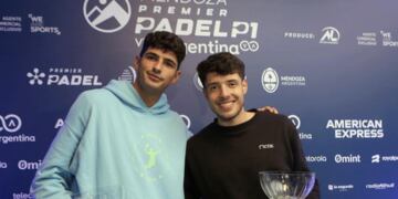 Los campeones en Mendoza: el español Arturo Coello y el argentino Agustín Tapia. (Mendoza Premier Pádel)