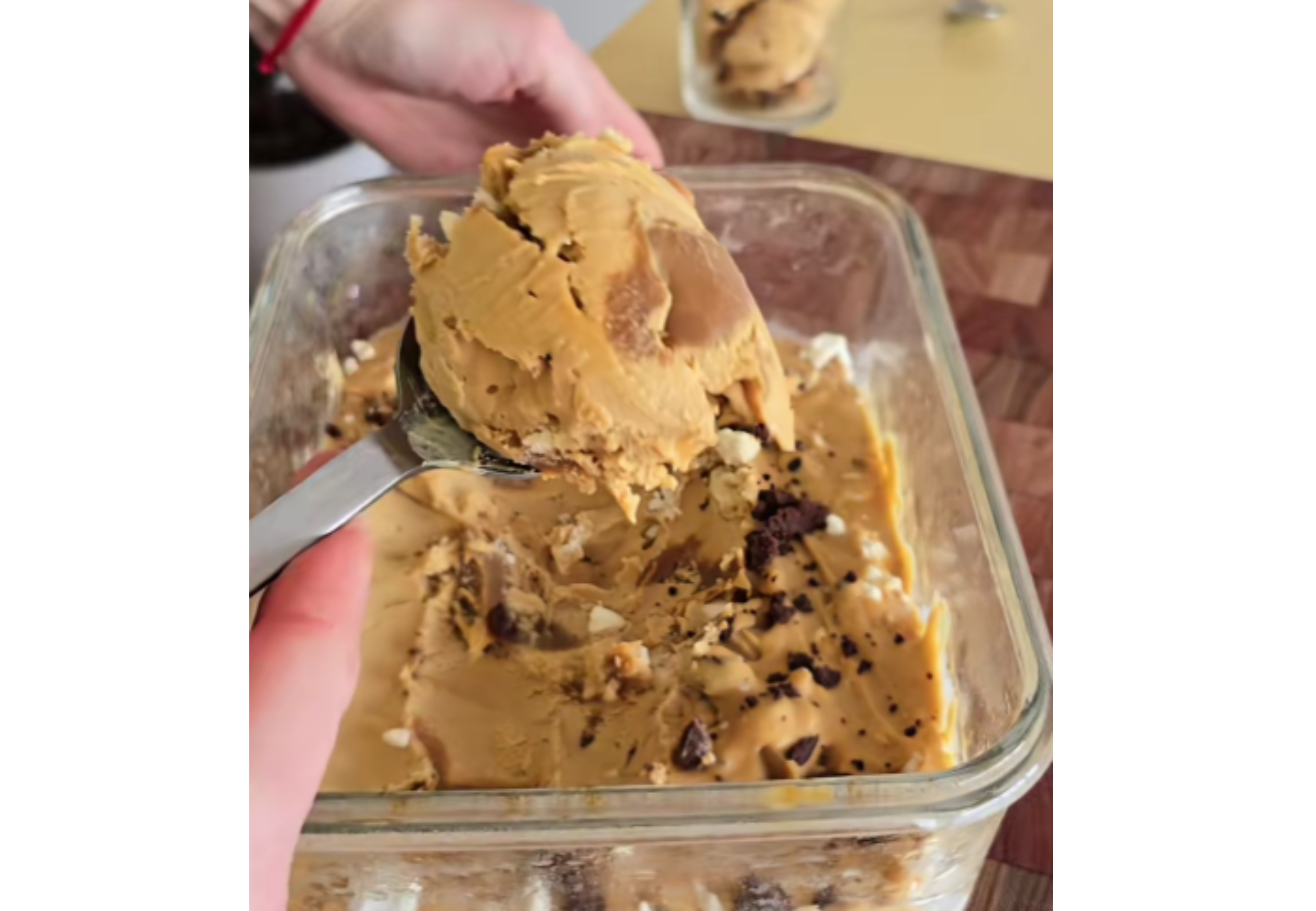 Este helado es muy fácil de hacer.