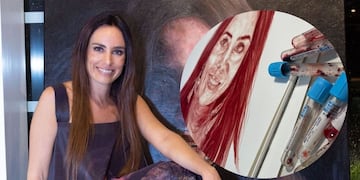 Florencia Aise pintó cuatro autorretratos con su propia sangre.