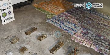 Los Pocitos: secuestraron dinero, marihuana y cocaína en diferentes allanamientos