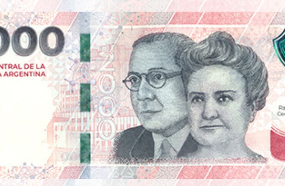 El BCRA comenzó a emitir un billete de 2000 pesos con medidas de seguridad adicionales