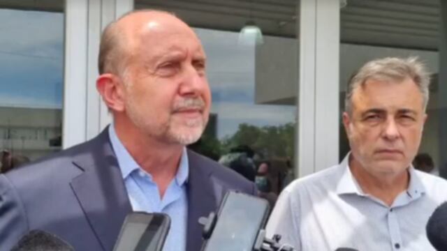 Omar Perotti y Luis Castellano (captura de pantalla / Rafaela Noticias)