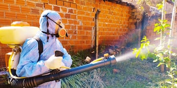 Operativos de fumigación en la zona del barrio Rivera del Paraná, Hogar de Ancianos y áreas circundantes.