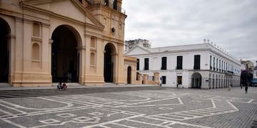 Obras de restauración del casco céntrico de la ciudad.
