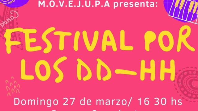 En el Parque Sarmiento se realizará un festival por los Derechos Humanos.