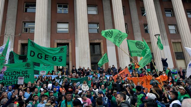 Protesta de ATE Mendoza.