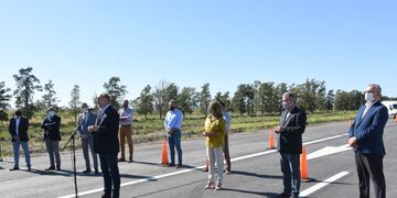 Habilitación de un tramo de 8 km de autopista de la ruta 34