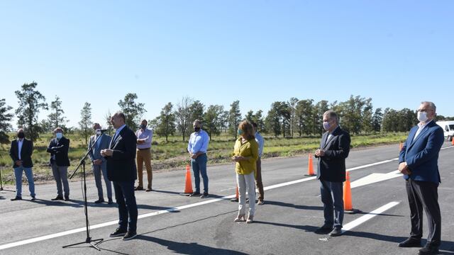Habilitación de un tramo de 8 km de autopista de la ruta 34