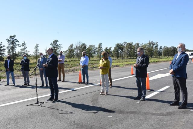 Habilitación de un tramo de 8 km de autopista de la ruta 34