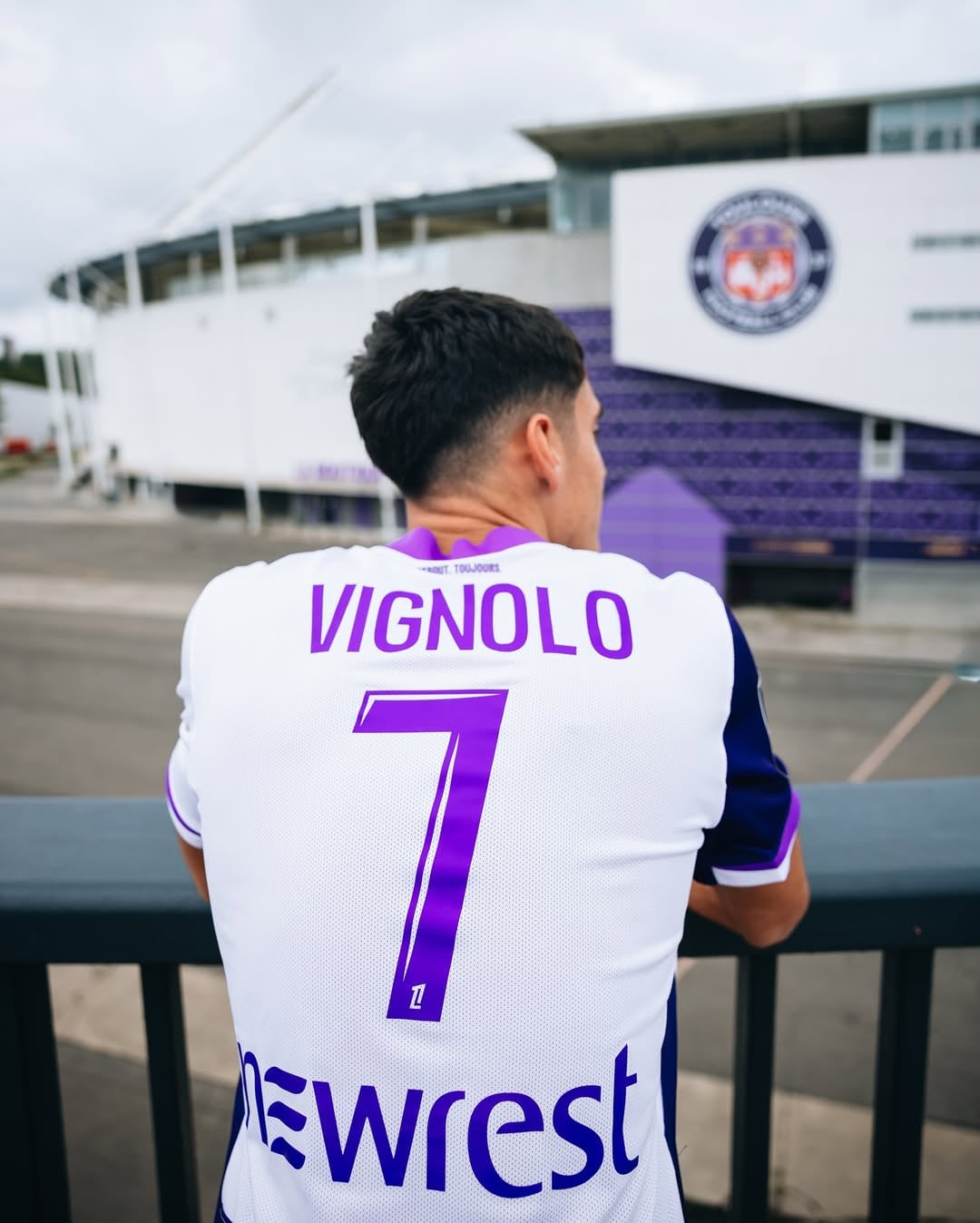 Julián Vignolo usará la 7 en el Toulouse de Francia.