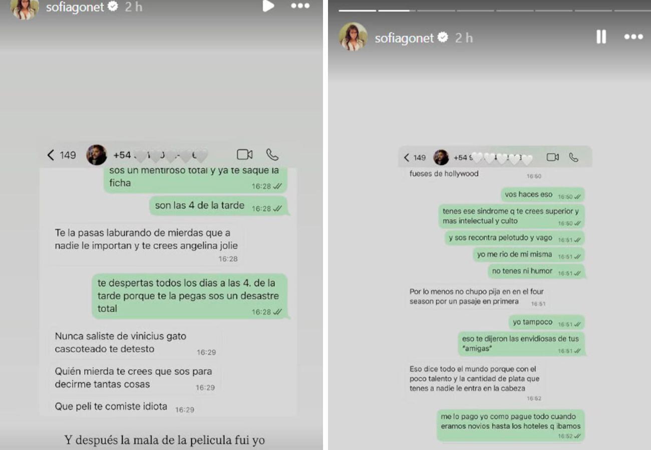 La Reini filtró chats de Homero Pettinato