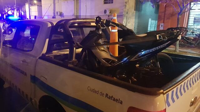 Motos retenidas en Rafaela