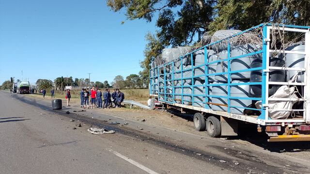 El plantel de Unión de Santa Fe sufrió un acccidente en su camino a Córdoba y 8 personas sufrieron heridas breves. / Gentileza.