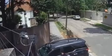 El violento asalto a la esposa de "Bebe" Contempomi (Captura de video).