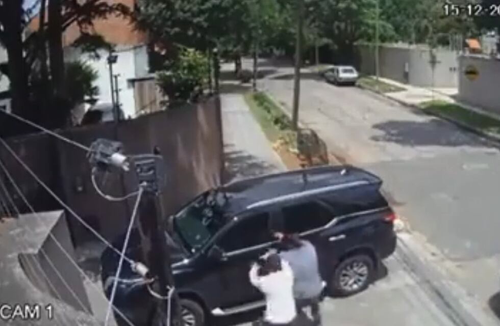Asaltaron a la esposa del Bebe Contepomi: el violento robo de la camioneta quedó grabado en video