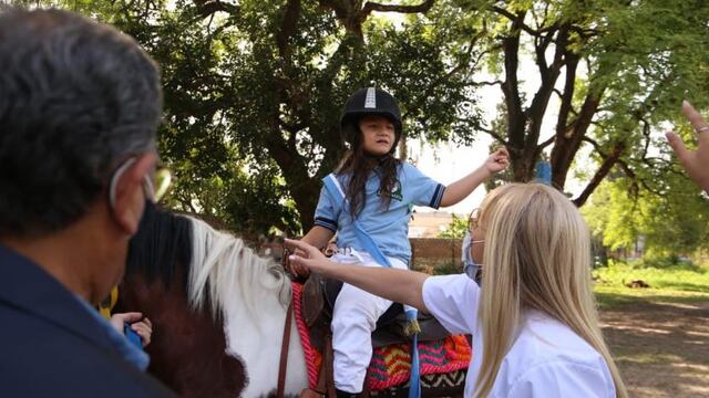 En el hipódromo donaron un espacio para practicar equinoterapia