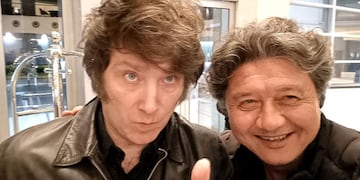 Elecciones 2023: Javier Milei y Carlos Kikuchi. (La Voz)