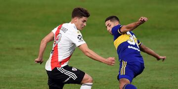 Boca se quedó con el Superclásico de la Liga Profesional de Fútbol (AP)