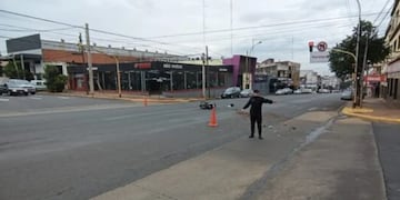 Accidente vial en Posadas: dos motociclistas heridos.