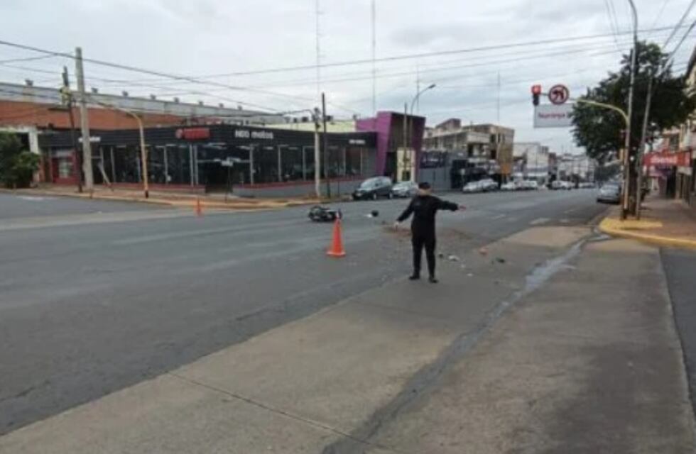 Accidente vial en Posadas: dos motociclistas heridos