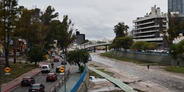 La Costanera de Córdoba estuvo cortada a raíz de las lluvias (Pedro Castillo).
